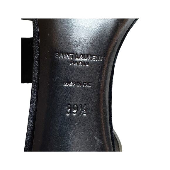 Saint Laurent Women's Black Velvet Sandals - Picture 5 of 5